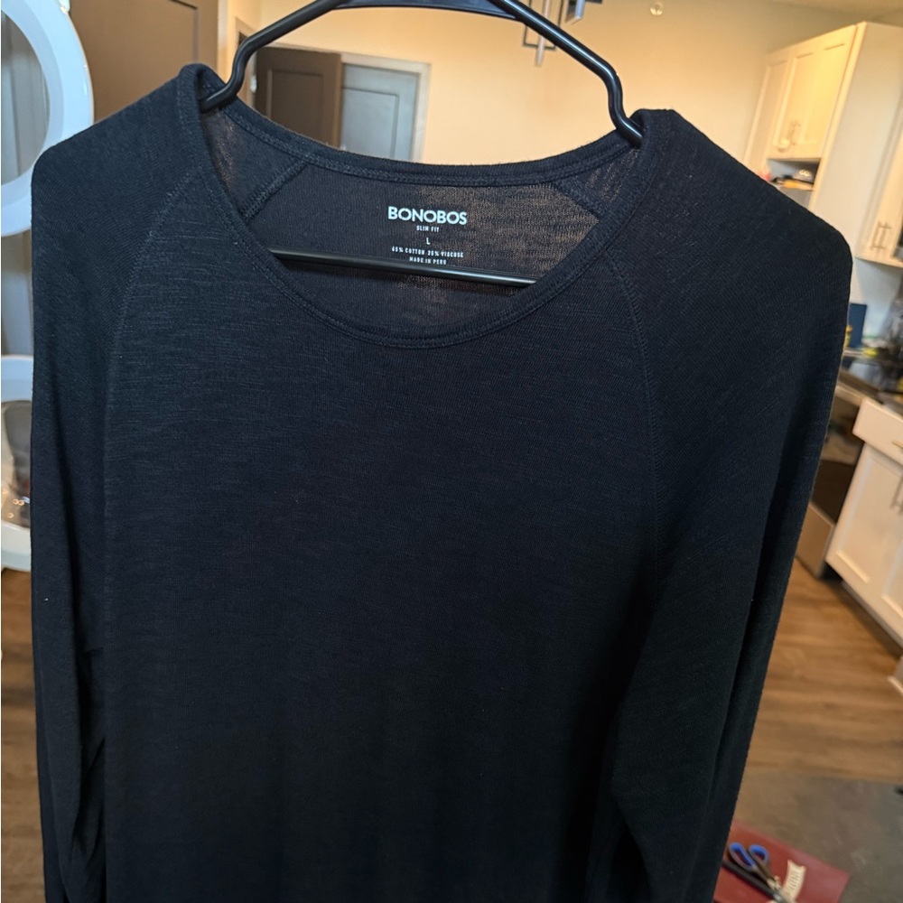 Bonobos Black Long Sleeve Shirt Men’s Large